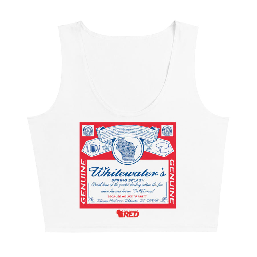 Whitewater's Spring Splash King of Parties Crop Tank