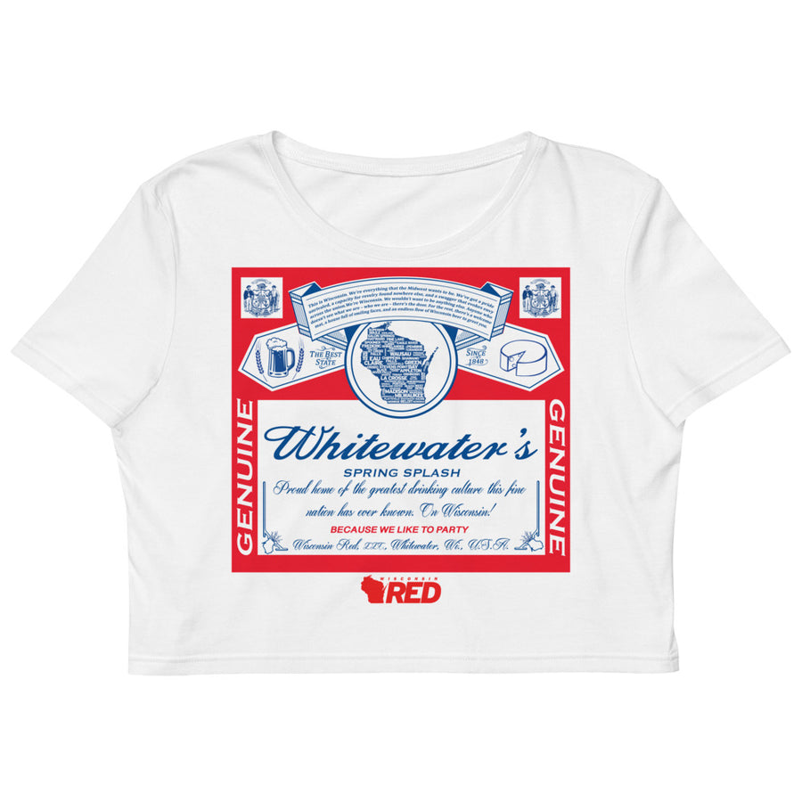 Whitewater: Spring Splash King of Parties Crop Top