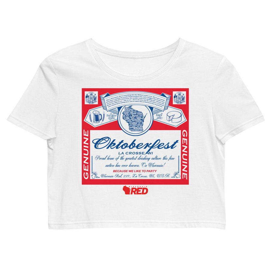 PRE-ORDER FOR PICKUP: Oktoberfest: King of Parties Crop Top