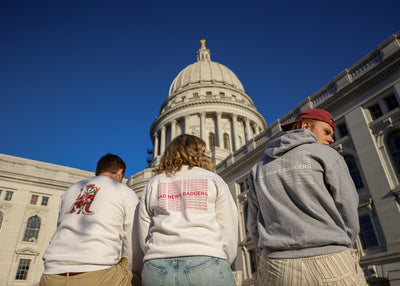 BNB: Bad News Badgers Text Crewneck