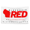 Wisconsin Red Logo Flag