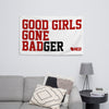 Good Girls Gone BADger Flag (White)