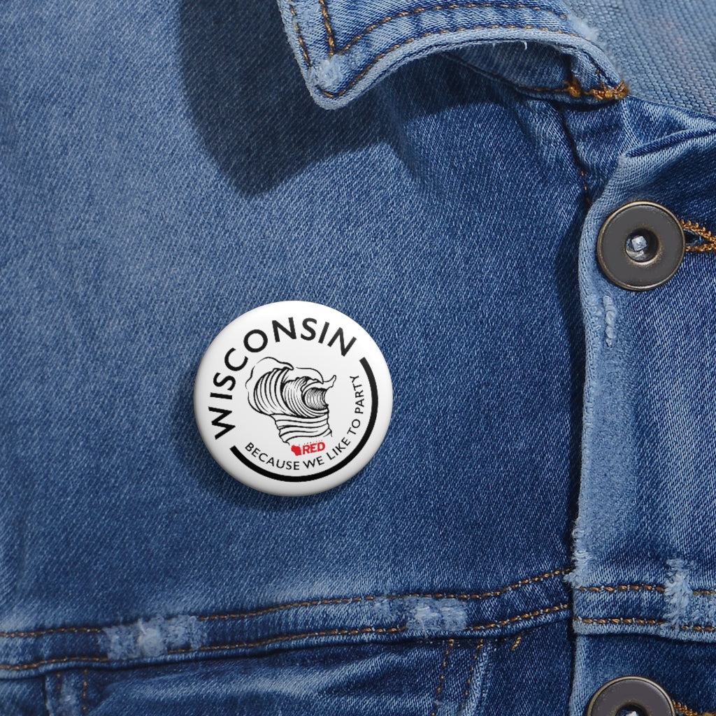 Wisconsin Wave Button