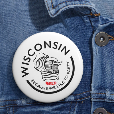 Wisconsin Wave Button