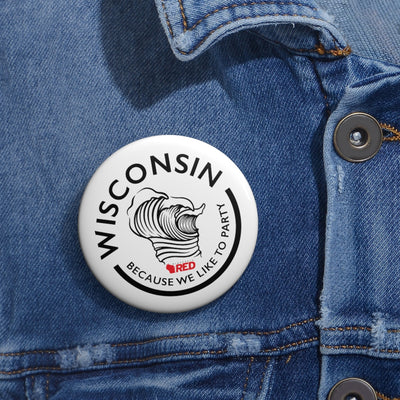 Wisconsin Wave Button