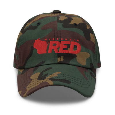 Wisconsin RED Logo Dad Hat