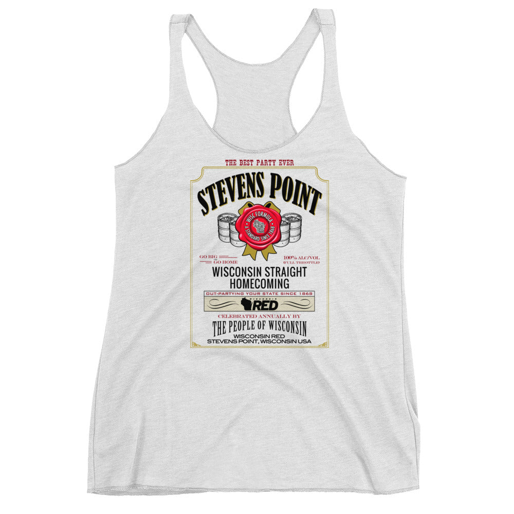 Stevens Point: Homecoming - Straight Good Times Racerback Tank