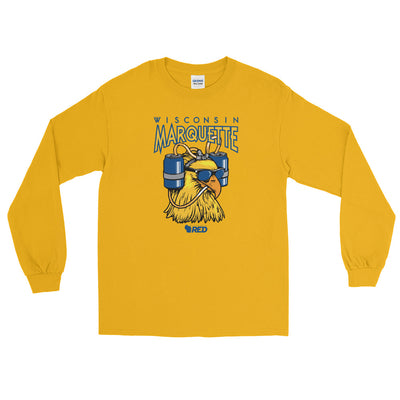 Marquette: Beer Me Bird Long Sleeve Shirt