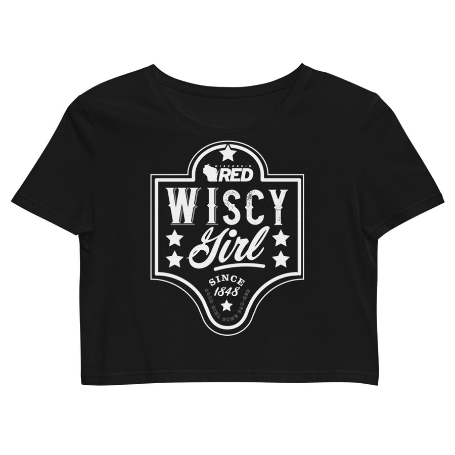Wiscy Girl Label Crop Top