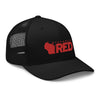 Wisconsin RED Logo Trucker Cap